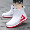 Botas de Lluvia Transfronterizas Botas de Lluvia para Hombre Impermeables Antideslizantes Resistentes Zapatos de Agua para Pesca para Llevar al Aire Libre Cocina Exterior Zapatos de Goma de Trabajo de Suela Gruesa