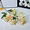 Nueva Xiangxuelan de 5 ramas, flor artificial Xiangxuelan individual de alta gama para boda, decoración de arreglos florales para salón de bodas, flor falsa