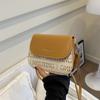 Mais fácil para combinar Bolsa Transversal de Ombro Único para Mulheres 2024 Novo Estilo Cor Contrastante Retrô Design Nicho High-End Bolsa Sela para Mulheres