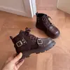 Botas de Cuero para Niños 2026 Otoño/Invierno Nuevo Estilo Botas Cortas de Media Caña de Moda para Niñas Estilo Coreano Para Niños Mayores Botas de Cuero Versátiles de Princesa