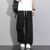 Roupas Masculinas Shanggu Outono Inicial Algodão Puro Roupa de Trabalho Masculina Calças de Perna Reta Largas Casuais Esportivas Calças Longas Calças de Montanhismo para Exterior