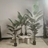 Plantas verdes artificiais, plantas grandes em vaso, bananeira-de-viagem, palmeira-areca, oliveira, sala de estar interna, plantas biônicas de alta qualidade atacado