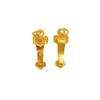 Colgante Jianyuesha Oro Ruyi Esmalte Goteado Bendición Nube Auspiciosa con Agujero Codo Pulsera Collar Joyería Accesorios DIY