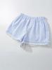 2025 Verano Estilo Francés Femenino Rosa Rayado Shorts para Mujer con Ribete de Encaje Pantalones de Pierna Ancha Deseo Puro Sexy
