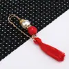 Broche de borlas, nuevo broche anti-exposición para escote de cheongsam y Hanfu de estilo chino, pin decorativo y de fijación para camisas y faldas