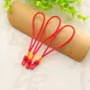 Ventas Directas de Fábrica Nudo Chino Nylon Alta Calidad Círculo Rojo Colgante Accesorios para Correa de Mano Fabricante de Correas de Mano Lote