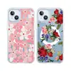 Tendencia Nacional Europea y Americana Floral Pintado Funda Magnética para iPhone18Promax Cubierta Protectora Anticaídas Apple 13/14