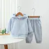 Conjunto de Dos Piezas de Ropa Exterior para Niñas Otoño y Primavera Nuevo Ropa de Otoño para Niños Sudadera Deportiva Casual con Capucha Deporte Conjunto para Niños Grandes