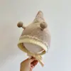 Gorro para Bebé y Niño Pequeño, Estilo Otoño e Invierno, Cálido y Grueso de Punto con Protección para las Orejas, Gorro de Elfo para Bebés Niñas, Gorro de Lana a Prueba de Viento para Niños Pequeños