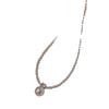 Colar de pérolas de zircão micro-incrustado de luxo leve design de nicho cadeia de clavícula 2024 nova corrente de camisola popular feminina