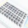 Pestañas Falsas Curvas Estilo Zorro de 10 Filas, Gran Capacidad, Pura Deseo, para Bebé, Racimo Único Espejo Natural, Pestañas para Principiantes