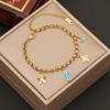 2023 nueva joyería gota de aceite pulsera de Amor personalidad pulsera de estrella de cinco puntas temperamento joyería de acero inoxidable B367