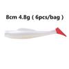 Cebo Suave Tpr Cola en T Señuelo de Agua Flotante Gusano Suave Paquete de 6 Hombre6Cm8Cm10Cm Minnowz Zman Cebo Suave