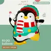 Nueva Serie de Decoración para Fiesta Navideña Mini Muñeco de Nieve, Anciano, Reno, Árbol de Navidad Globos de Papel de Aluminio Serie Navideña
