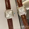Relógio Feminino Quadrado Ultra Fino à Prova d'Água, Simples Retrô à Prova d'Água com Pulseira de Couro, Relógio de Pulso a Quartzo, Kajia Shandu