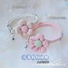 Collar de gato con campana, bonito collar de peluche para gato, collar de pétalos para perro pequeño, collar de perro con pompón de peluche