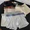 Ropa interior para hombre Ns161 con patrón de gofre de seda helada, sin costuras, secado rápido, cómoda, delicada, fresca, zona de la entrepierna de algodón puro, 10A para hombre
