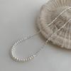 Exquisito Collar Brillante para Mujer, Elegante y con Estilo Cadena para Clavícula de Perla Estilo Nuevo, Simple y Versátil, Cadena para el Cuello de Gama Alta