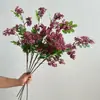 Flores artificiales de flor de robinia y lila para decoración del hogar, arreglos florales estilo wabi-sabi, decoración de bodas y escaparates