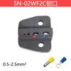 Huasheng serie SN serie SNA 7 pulgadas alicates para engarzar cables troquel de mordaza con resorte para terminal tubular preaislado DuPont terminal desnudo