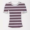 Tejido de Algodón Spandex Elástico Rayado Teñido en Hilo 40S Algodón Puro Jersey de Algodón Elástico Tejido Liso Tejido para Camisetas Suave