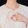 Colgante de Paz de Amatista Blanca Rosa Natural Piedra Ojo de Tigre Jaspe Rojo Piedra Cruda Joyería Unisex Colgante Pequeño Adorno Colgante Colgante de Jade