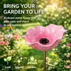 Rzp Transfronterizo Exterior Creativo Nuevo Producto Hecho a Mano Flor de Metal Estaca Jardín Fuente de Agua