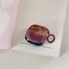 Capa Protetora Artística Colorida Borrada para Fones de Ouvido AirPods 4ª Geração Adequada para Compartimento de Carga AirPods 3ª Geração Pro2