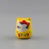 Comércio Exterior Atacado Desenho Animado Boneca Gashapon Versão Mini Pequeno Gato Kt Capa de Celular Creme Cola DIY Material Acessórios