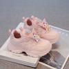 Tênis Kulomi Girls Swivel Button 2025 Primavera e Outono Infantil Novo Carboy Girls Torre Sapatos Sola Macia