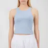 Chaleco de Yoga sin Costuras con Almohadillas Integradas en el Pecho, Chaleco Deportivo para Mujer, Tejido de Nylon de Alta Elasticidad, Chaleco Fitness Estilo Lulu para Mujer