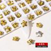 Rhinestones para Uñas de Estrella de Mar Celebridad de Internet Estrella Estrella de Cinco Puntas Colorida Base Puntiaguda Rhinestones Irregulares Vidrio K9 Accesorios de Arte de Uñas Transfronterizos Venta al por Mayor