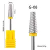 Venta Directa Transfronteriza Arte de Uñas Broca de Carburo de Tungsteno Mango de 2.35mm Eliminación de Gel Eliminación de Cutícula Broca para Dar Forma a la Uña Frontal