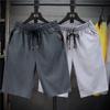 Novo verão tubo reto tubo reto juventude popular cinco pontos calças moda masculina tendência marca casual calças esportivas tendência