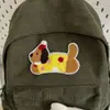Mochila linda de cachorro estilo ins japonés para estudiantes de secundaria femeninas, mochila de pana, mochila casual de campus para estudiantes universitarios