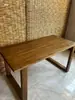 Mesa de Tablón Sólido de Olmo Viejo Uso Doméstico Mesa Larga de Tronco Mesa de Comedor Escritorio de Oficina Barra Simple Escritorio Largo