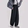 Pantalones Casuales Anchos de Maternidad para Otoño/Invierno 2026 con Cordón, Pantalones de Tiro Alto con Corte Curvo, Suaves y Versátiles, Pantalones Rectos de Pierna Ancha hasta el Suelo para Madres Embarazadas
