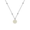 Collar de Plata S925 Nicho Estilo Nacional Jade Hetian Natural para Mujer Nuevo Estilo Chino Cadena Clavícula de Jade Pequeño Joyería Fina Venta al por Mayor