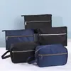 Pasta Executiva Masculina Simples Bolsa de Moedas Retro Cor Sólida Bolsa de Armazenamento Bolsa de Mão Portátil para Viagem Atacado