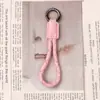 Chaveiro Pingente Cordão Huayang Decoração Trançada para Celular Anti-Perda Couro Moda Alça para Celular Cordão de Couro Corrente para Celular