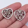 22X21Mm 1.8g Plata Antigua Colgante Pequeño DIY Material Hecho a Mano Corazón Corazón de Melocotón Colgante de Corazón de Melocotón