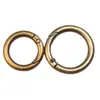 Accesorios para joyería DIY hebilla de resorte de aleación chapada colgante hebilla de llave anillo de apertura redonda para bolso hardware hebilla de ajuste venta al por mayor