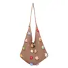 Bolsa de tricô floral estilo casual transfronteiriço para mulheres, novo modelo 2026, bolsa tote de grande capacidade, bolsa grande para o dia a dia