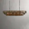 Candelabro de Lujo Ligero Vintage de Murano, Diseño Artístico Retro, Candelabro de Sala de Estar de Gama Alta, Iluminación Ambiental para Vestíbulo de Restaurante
