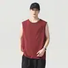 Algodão com Tecnologia de Resfriamento 2026 Novo Colete de Verão Masculino em Branco, Preto, Vinho, Marrom