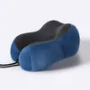 Almohada Personalizada en Forma de U de Espuma Viscoelástica, Regalo Promocional con Patrón de Logo Personalizado, Accesorios Completos, Directo del Fabricante, Almohada de Soporte para el Cuello