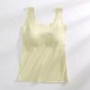 Nuevo Chaleco Base sin Costuras con Tirantes Anchos para Hombros Cinturón de Chaleco Almohadilla para el Pecho Ropa Interior Interior Larga para Espalda Hermosa Ropa Exterior para Mujer Top de Color Sólido