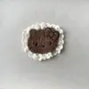 Outono e Inverno Desenho Animado Cor Café com Leite Kt Bordado Renda Feltro Tecido Acessórios DIY Sapatos, Meias, Bolsas, Chapéus, Acessórios e Acessórios