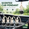 Colgante Perfume para Coche Transfronterizo Botella de Aromaterapia con Aceite Esencial Sin Alcohol para Coche Colgante Fragancia de Larga Duración 6ml