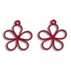 Accesorios para Joyería DIY Transfronterizos al por Mayor Colgantes de Flor Hueca Coloridos Collares Pulseras Aretes Colgantes Materiales Hechos a Mano